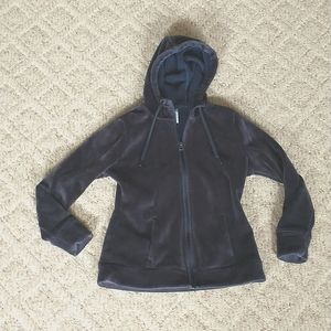 Women's XS Fleece Zip-Up Hooded Sweatshirt